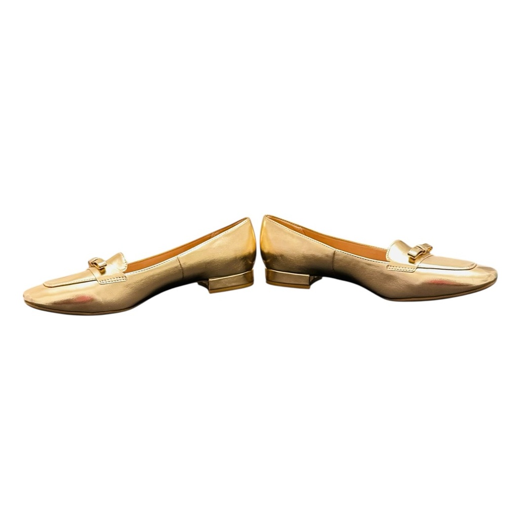 LifeStride Claudine Square Toe Block Heel Ballerina Flats NWOT Size 9.5M- Gold - Picture 8 of 9